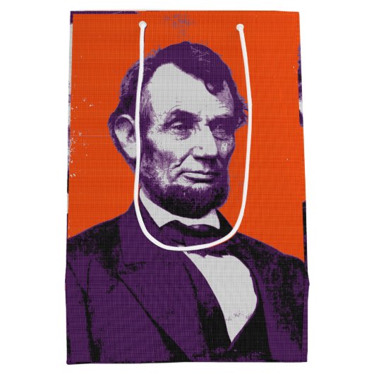 Abraham Lincoln alt Mittlere Geschenktüte (Rückseite)