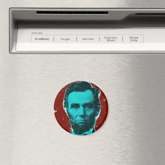 Abraham Lincoln Art Shirt - Einzigartiges Design Magnet (In Situ (Geschirrspüler))