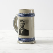 Abraham Lincoln auf Laster und Vorzug Bierglas (Vorderseite Links)