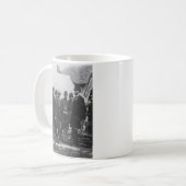 Abraham Lincoln auf Schlachtfeld bei Antietam Kaffeetasse (Vorderseite Links)