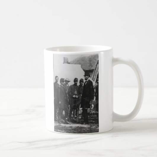 Abraham Lincoln auf Schlachtfeld bei Antietam Kaffeetasse (Rechts)