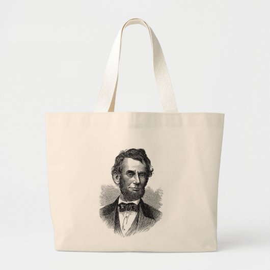 Abraham Lincoln Bag Jumbo Stoffbeutel (Vorne)