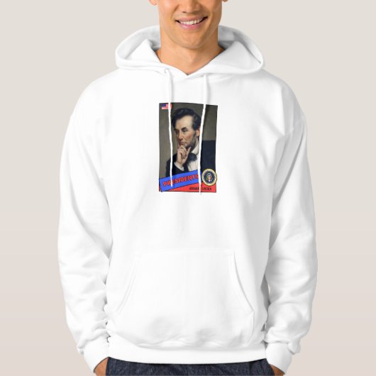 Abraham Lincoln Baseball Card Hoodie (Vorderseite)