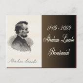 Abraham Lincoln Bicentennial Postkarte (Vorderseite)