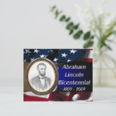 Abraham Lincoln Bicentennial Postkarte (Stehend Vorderseite)