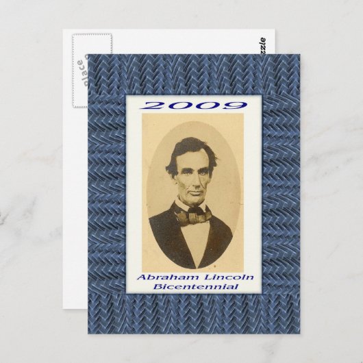Abraham Lincoln Bicentennial Postkarte (Vorne/Hinten)
