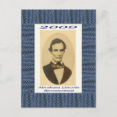 Abraham Lincoln Bicentennial Postkarte (Vorderseite)
