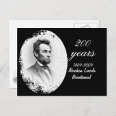 Abraham Lincoln Bicentennial Postkarte (Vorne/Hinten)