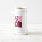 Abraham Lincoln Bierglas (Vorderseite Links)