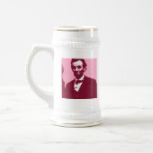 Abraham Lincoln Bierglas (Links)