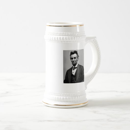 Abraham Lincoln Bierglas (VorderseiteRechts)