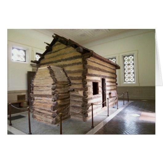 Abraham Lincoln Birthplace Cabin Blank Card (Vorderseite (Horizontal))