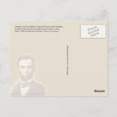 Abraham Lincoln Birthplace NHP, Kentucky Postkarte (Rückseite)