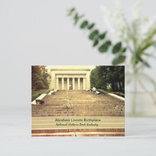 Abraham Lincoln Birthplace Postcard Postkarte (Stehend Vorderseite)