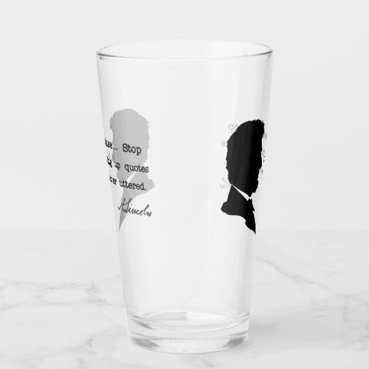 Abraham Lincoln, bitte... Anführungszeichen nicht  Glas (Rechts)