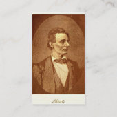 Abraham Lincoln Business Card Visitenkarte (Rückseite)