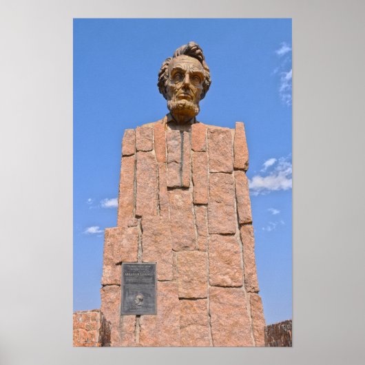 Abraham-Lincoln-Büste, Wyoming Poster (Vorne)
