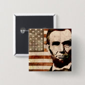 Abraham Lincoln Button (Vorne & Hinten)