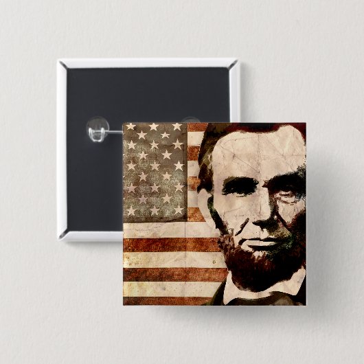 Abraham Lincoln Button (Vorne & Hinten)