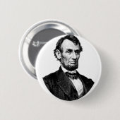ABRAHAM LINCOLN BUTTON BACK ABZEICHEN (Vorne & Hinten)