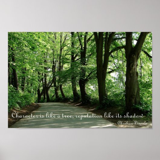 Abraham Lincoln Character Quote Poster (Vorne)