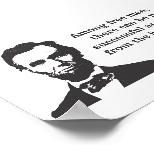 Abraham Lincoln Democracy Poster (Ecke)
