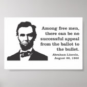 Abraham Lincoln Democracy Poster (Vorne)