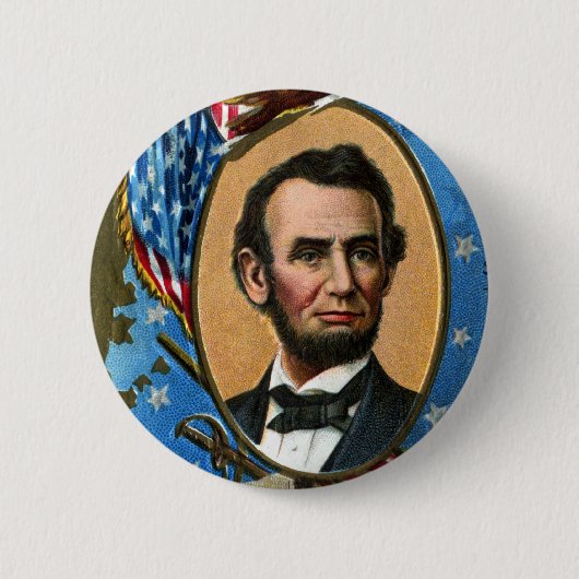 Abraham Lincoln, der Gettysburg-Adresse gibt Button (Vorderseite)