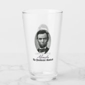Abraham Lincoln, der Präsidentschaftsstandard. Glas (Rückseite)