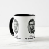 Abraham Lincoln, der Präsidentschaftsstandard. Tasse (Vorderseite Links)