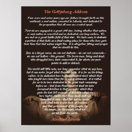Abraham Lincoln - Die Rede von Gettysburg Poster