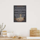 Abraham Lincoln - Die Rede von Gettysburg Poster (Küche)