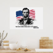 Abraham Lincoln Diejenigen, die Freedom Poster ver (Küche)