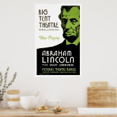 Abraham Lincoln Drama 1936 WPA Poster (Küche)
