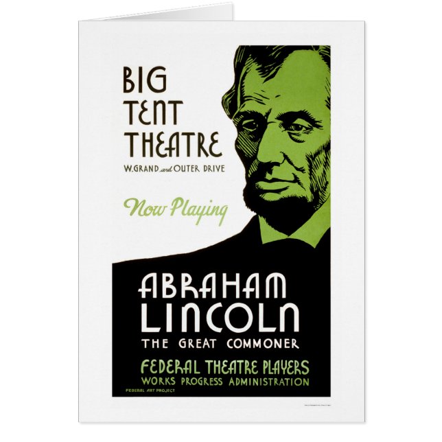 Abraham Lincoln-Drama WPA 1936 (Vorne)