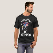 Abraham Lincoln Drinkin 4. Juli T-Shirt (Vorne ganz)