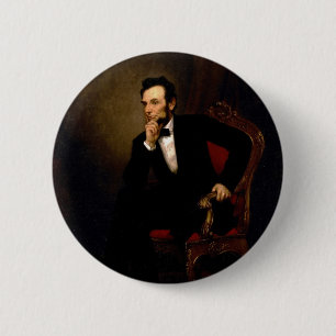 Abraham Lincoln durch George Peter Alexander Healy Button