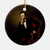 Abraham Lincoln durch George Peter Alexander Healy Keramikornament (Vorne)