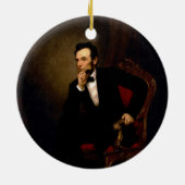 Abraham Lincoln durch George Peter Alexander Healy Keramikornament (Hinten)