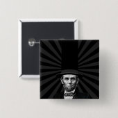 Abraham Lincoln Erklärung zur Präsidentschaftswahl Button (Vorne & Hinten)