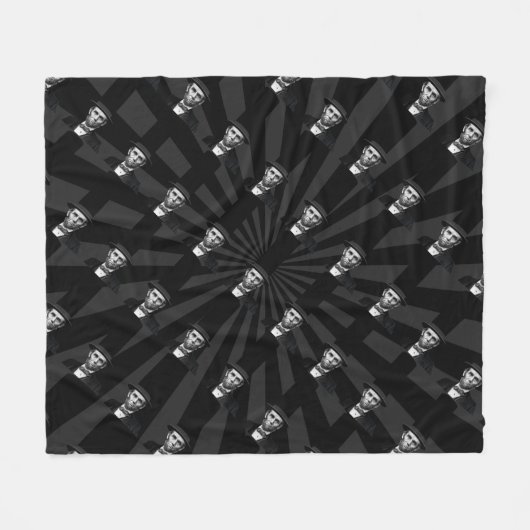 Abraham Lincoln Erklärung zur Präsidentschaftswahl Fleecedecke (Vorderseite (Horizontal))