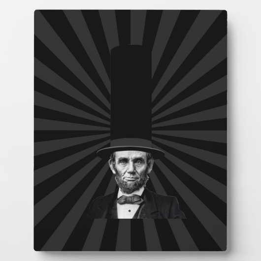 Abraham Lincoln Erklärung zur Präsidentschaftswahl Fotoplatte (Vorderseite)