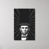 Abraham Lincoln Erklärung zur Präsidentschaftswahl Leinwanddruck (Vorderseite)