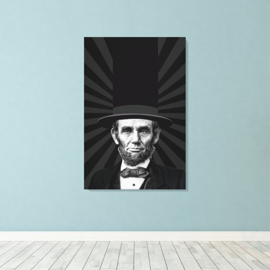 Abraham Lincoln Erklärung zur Präsidentschaftswahl Leinwanddruck (Insitu (Holzboden))