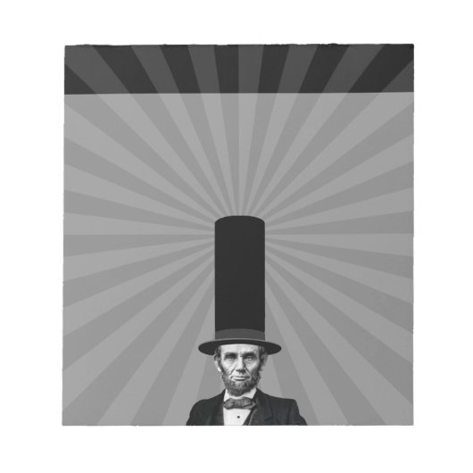 Abraham Lincoln Erklärung zur Präsidentschaftswahl Notizblock (Vorderseite)