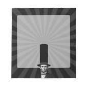 Abraham Lincoln Erklärung zur Präsidentschaftswahl Notizblock (Vorderseite)