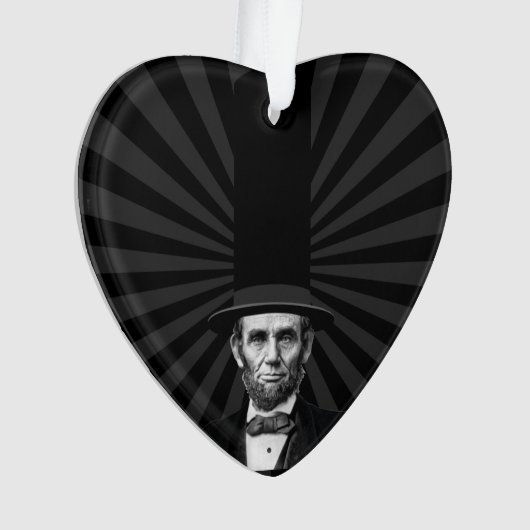 Abraham Lincoln Erklärung zur Präsidentschaftswahl Ornament (Vorderseite)
