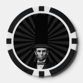 Abraham Lincoln Erklärung zur Präsidentschaftswahl Pokerchips (Vorderseite)