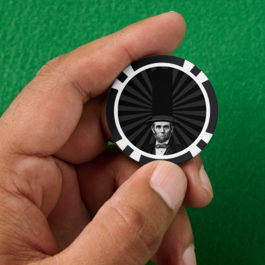 Abraham Lincoln Erklärung zur Präsidentschaftswahl Pokerchips (Hand)