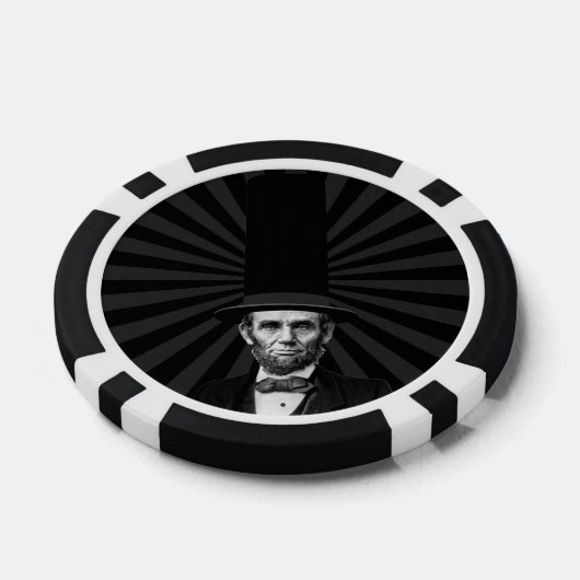 Abraham Lincoln Erklärung zur Präsidentschaftswahl Pokerchips (Einzeln)